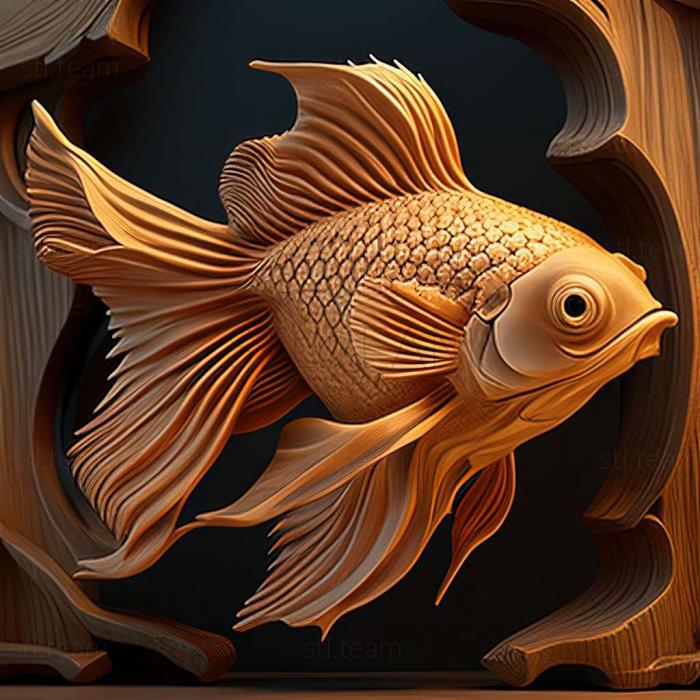 3D model Loricarihty fish (STL)